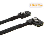 2PCS 0M246M SAS-A SAS-B SATA RAID CONTROLLER FOR DELL PERC H700 R710 SATA CABLE