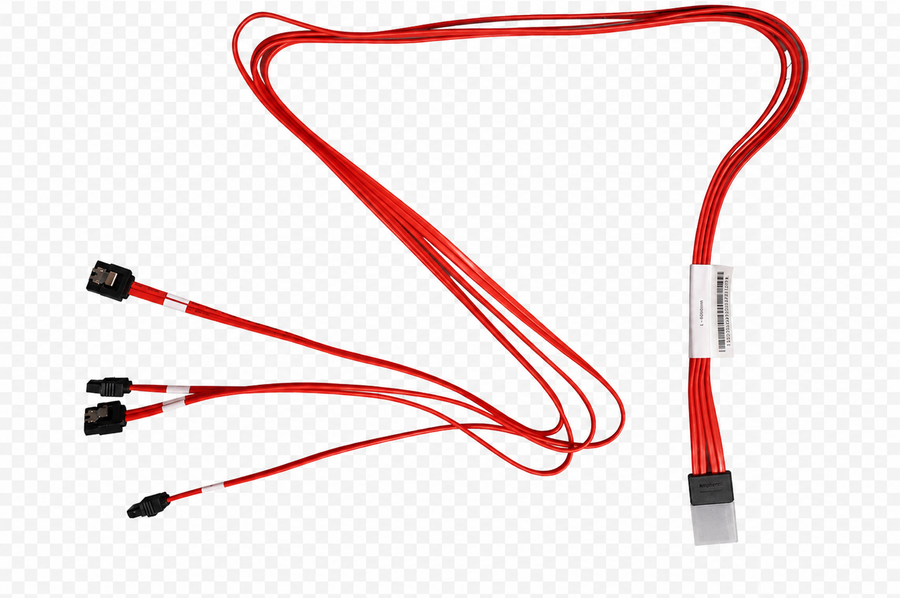 90Y1611 SFF-8087 MiniSAS to 4x 7-Pin SATA Fanout Cable for 6Gb/s SAS Cards. 1-Meter.
