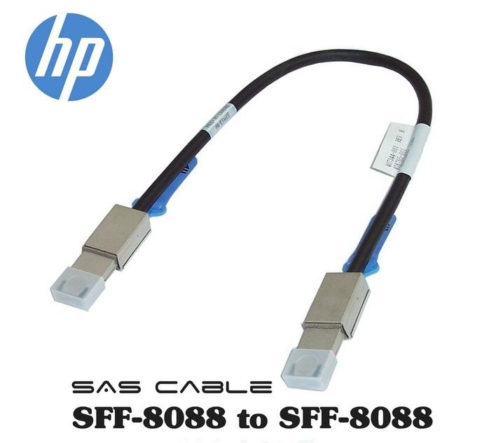 HP 407344-001 SFF-8088 to SFF-8088 External MiniSAS Cable. 0.5M