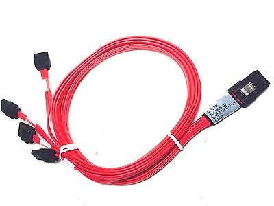 Molex 79576-3007 Multi-Lane iPass-to-(4) x 1 SATA, 28 AWG, 1.0m Length, iPass-to-Backplane, Pinout 1