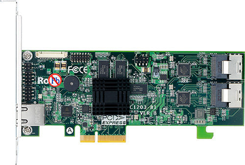 Areca ARC-1203-8i 8-port Int. PCIe 2.0 x4 6Gb/s SATA RAID  - 512MB DDR3 Cache - No Expander Support