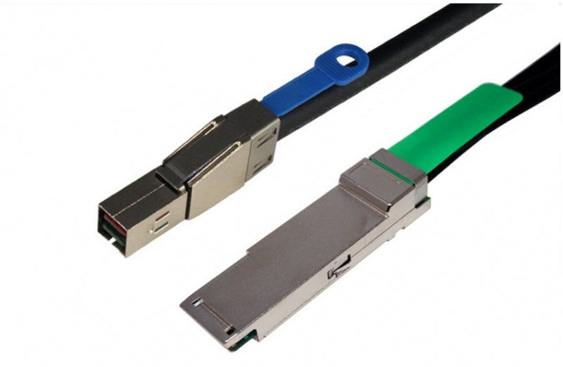 TMC C5597 External HD MiniSAS SFF-8644 to QSFP+ Hybrid Cable. See cable length option.