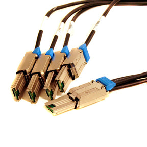 TMC C5656x4 - 1x SFF-8088 MiniSAS to (four) SFF-8088 Ext. MiniSAS connectors Ext. fanout cable.