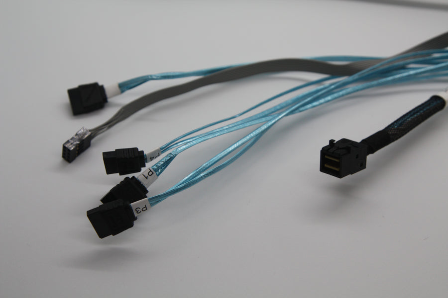 SUPERMICRO SA-F43S7P2-1M-N2 - SFF-8643 Mini-SAS To SATA x4 12Gb/s Cable