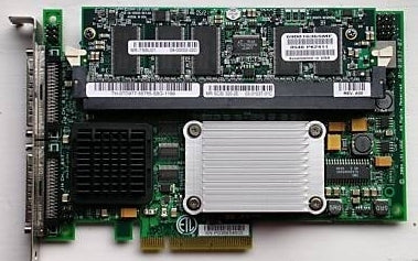 LSI Logic MegaRAID 320-2E Dual-channel PCI Express Ultra320 SCSI RAID  Controller with 128MB & BBU