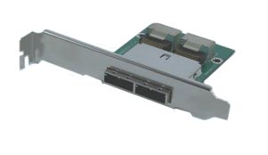 TMC SM-088 Dual External MiniSAS SFF-8088 to SFF-8087 Internal MiniSAS Adapter. PC Bracket