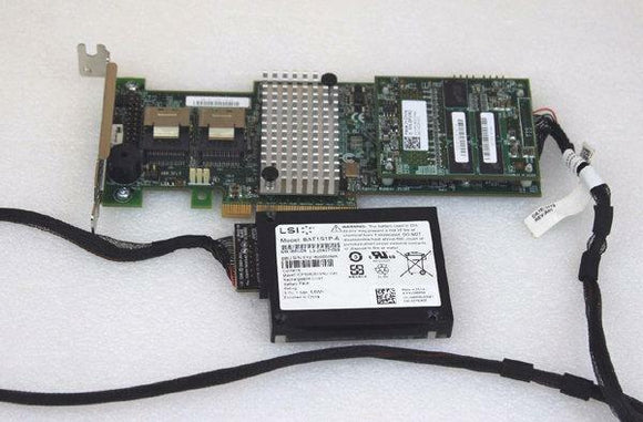 DELL D7RVK 6Gb/ PCI-E 2.0 X8 ( 2 ) Two Minisas Sff-8087 Connections w/ 1GB Cach